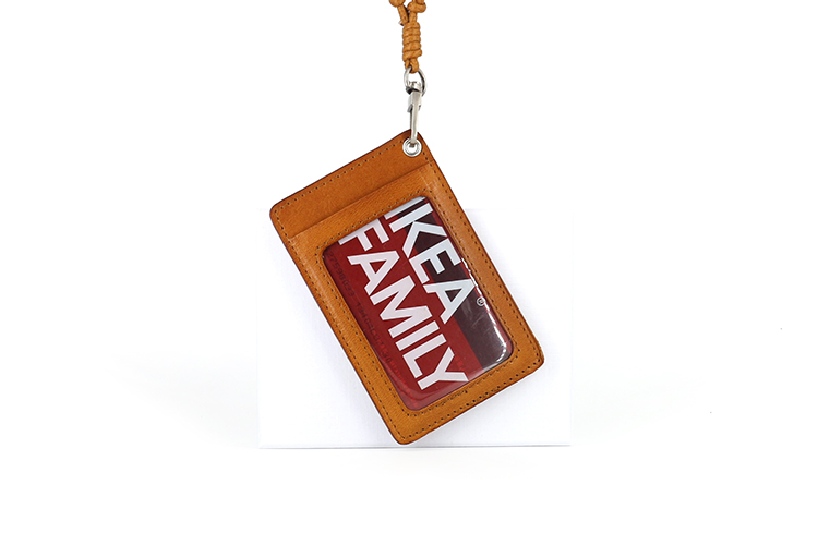 Nhật bản và Hàn Quốc lớp đầu tiên rau rám nắng da bò nhãn ID card set da treo cổ rope retro tài liệu bộ thẻ huy hiệu thẻ làm việc thủy triều túi đựng thẻ học sinh