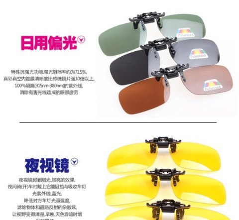 Bộ gương đeo kính cận thị, kính râm cận thị, nam nữ đeo kính râm, clip 3028 kính áp tròng nhìn xuyên bài