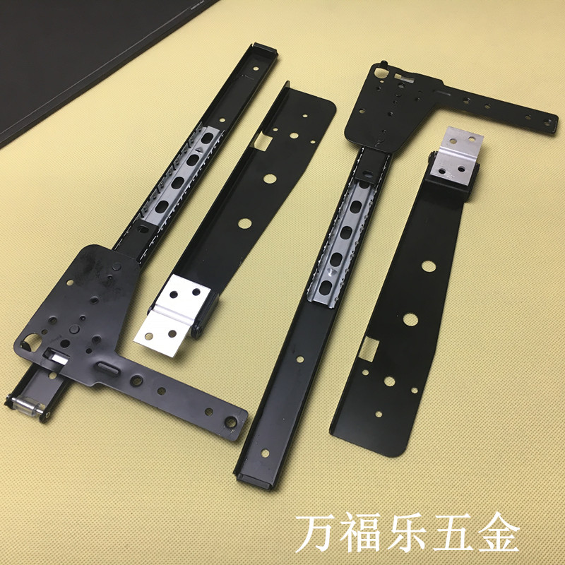 Telescopic make-up mirror 2 knots telescopic rail wardrobe concealed mirror track swivel push-pull cabinet slide rail 