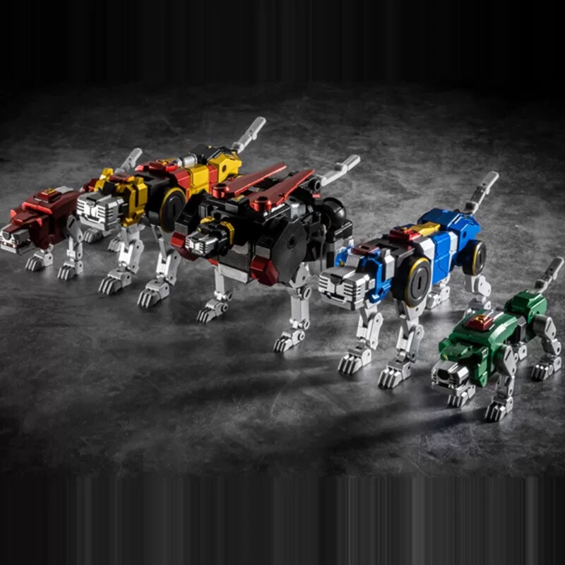 Lucky Cat Metal Painted Beast King Mc-01S Micro Cosmos Cat King Transforming Toy Five-In-One