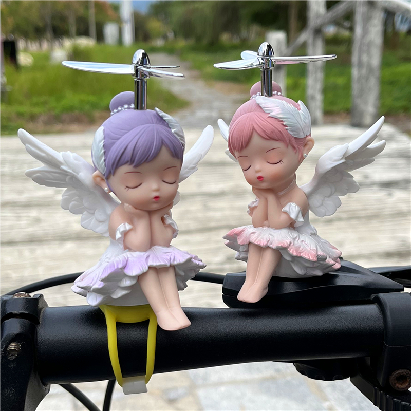 Electric car mounting parts bicycle electric donkey locomotive small yellow duck safety cap rear mirror decoration adorable