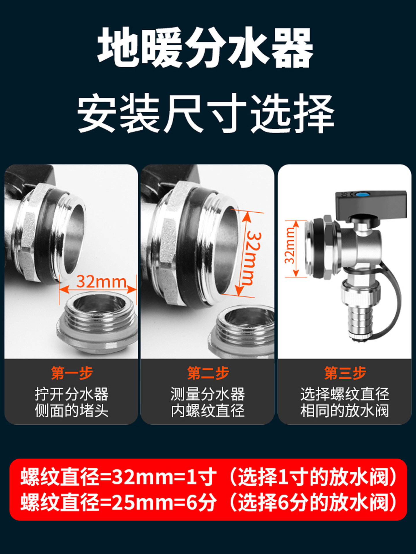Radiator Drain Valve, Air Vent, Underfloor Heating Manifold Drain Valve, Geothermal Drainage Pipe Fittings, High-Flow Switch