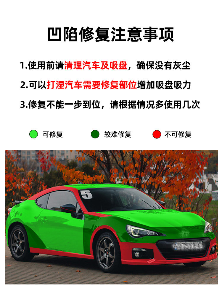 Car Dent Repair Tool, Car Dent Suction Cup, Door Dent Remover, Traceless Suction Tool, Dent Puller, Sheet Metal Tool, Powerful