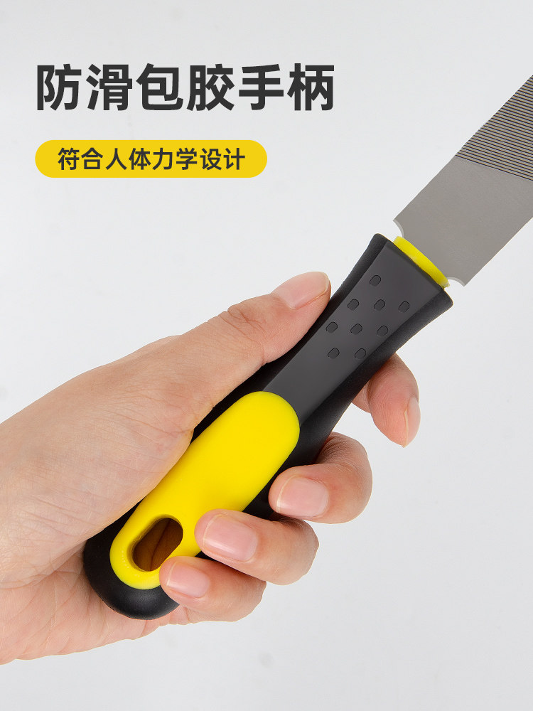 File, Grinding Tool, Rasp, High-Hardness Metal Triangular Woodworking Small Chisel, Medium-Tooth Semi-Circular Pliers