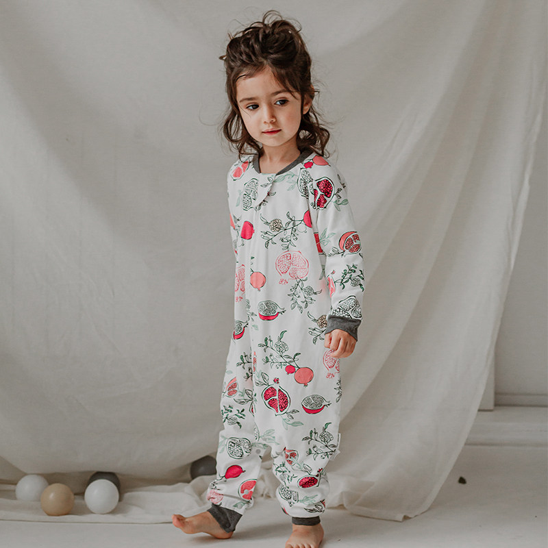 Nest Designs baby sleeping bag cotton double-layer long-sleeved baby split legs four seasons universal children's anti-kick quilt