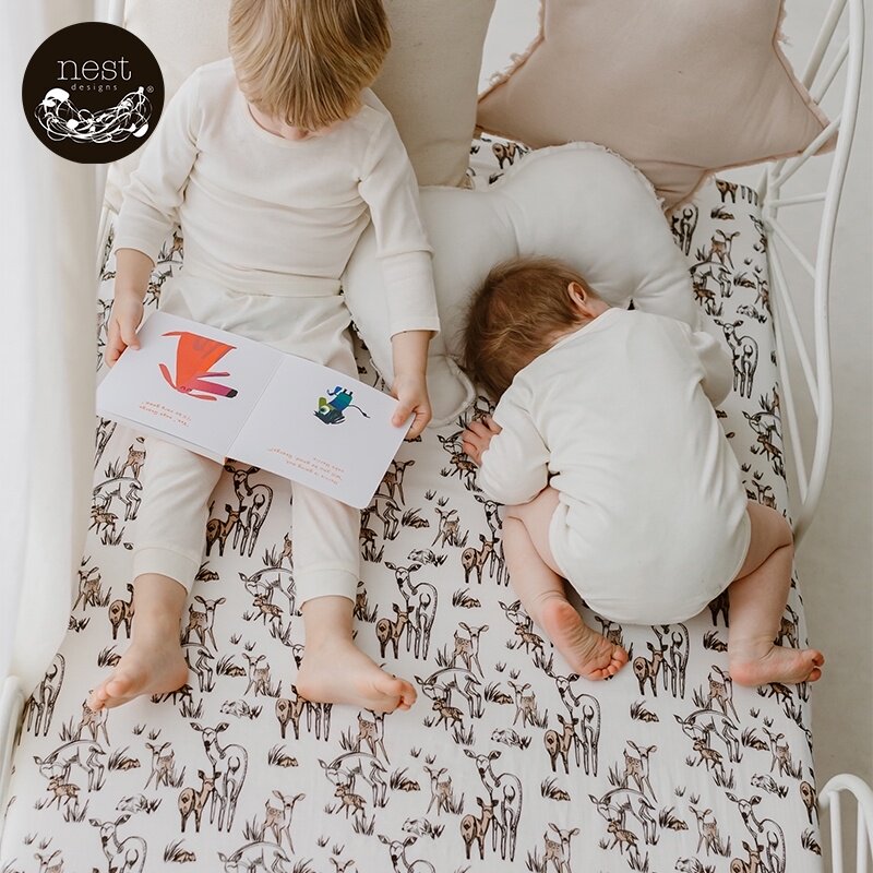 Nest Designs mattresses newborn bedding cribs baby bedspread sheets bamboo cotton two-layer yarn