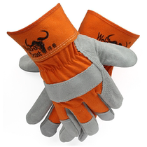 Welder electric welding gloves Welder gloves Labor insurance porter gloves wear-resistant and oil-proof soft working machinery short section