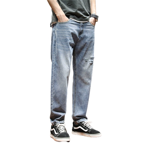 Летние джинсы, штаны, большой размер, свободный крой