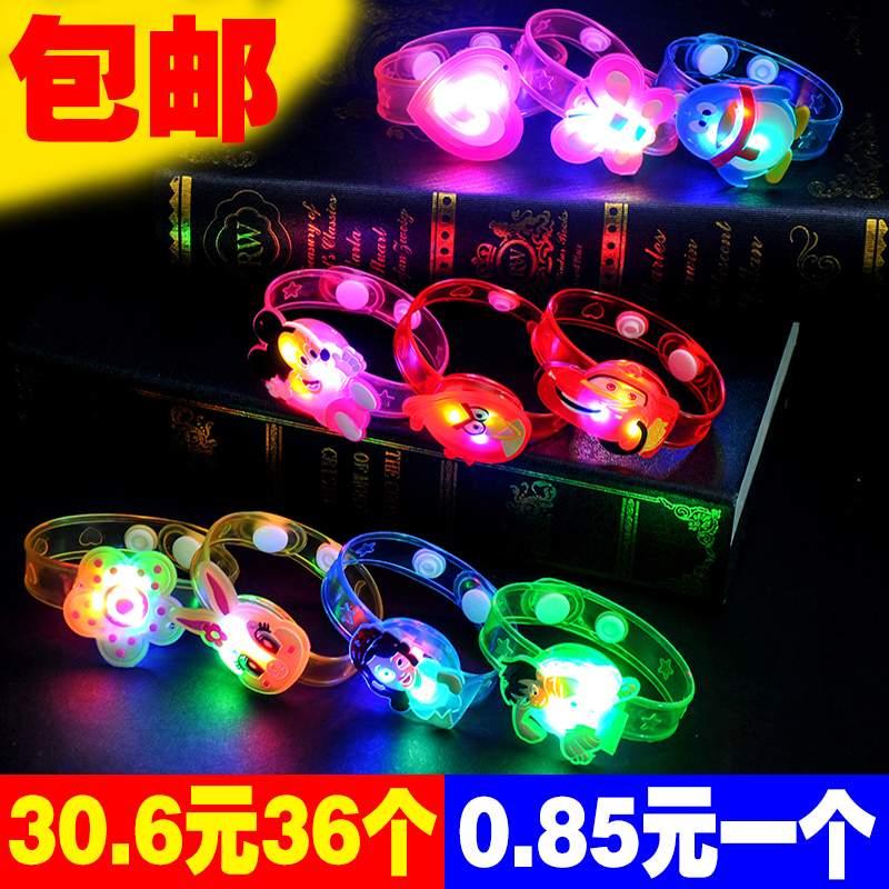 Luminous Bracelet Flash Cartoon Carpal Nursery School Activities Male Girl Children Small Gift Ground Pushy Toys