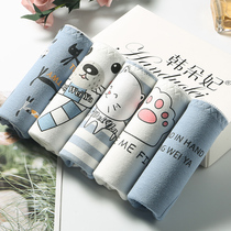 Womens underwear women 95 cotton cotton stall waist no trace cute students Korean version of Japanese girls cotton breifs