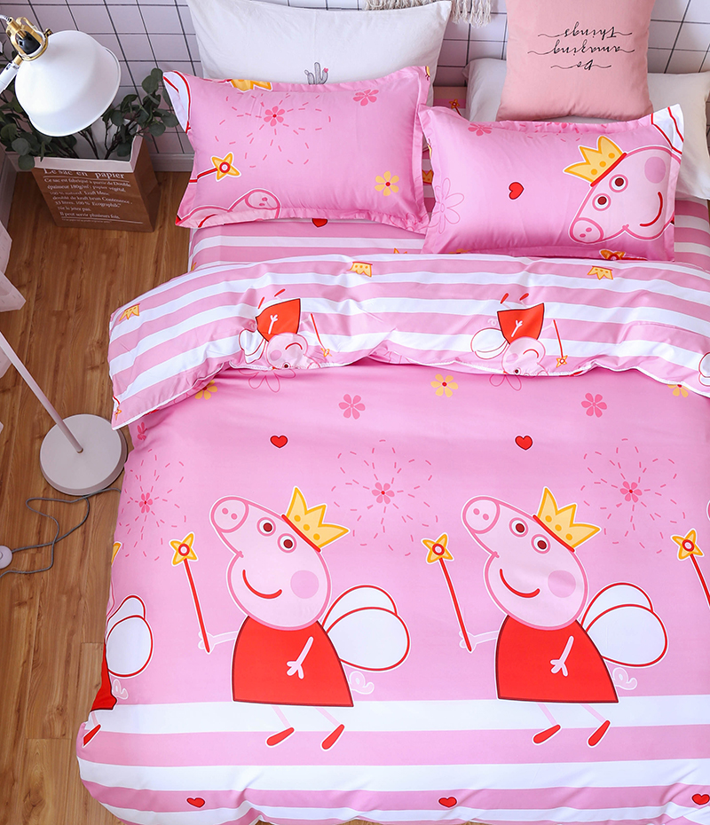 Phim hoạt hình Sailor Moon Pha Lê ba mảnh linen quilt cover bốn mảnh bộ 1.5 1.8 m bộ đồ giường