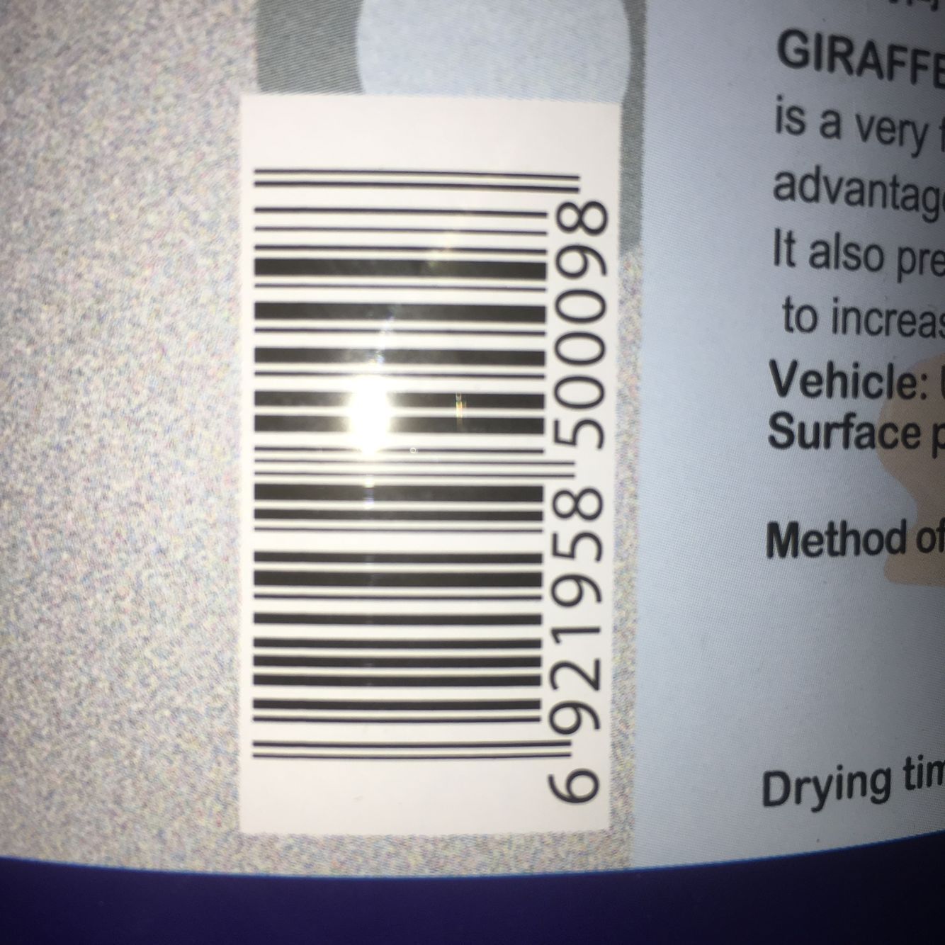 Giraffe Atomic Gray 629 Car Batch Grey 4kg (fake one-lose ten)