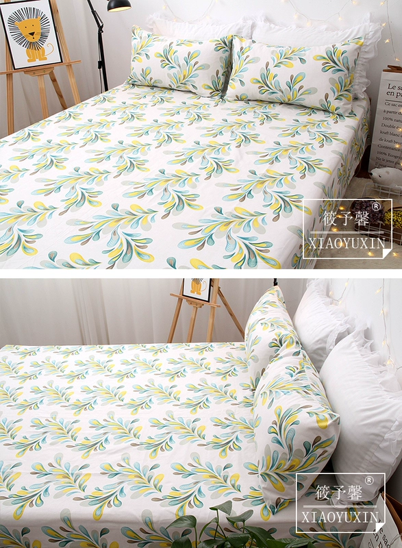 Cotton nguyên chất cũ vải lanh đơn mảnh cotton dày mã hóa đôi mùa hè mát vải quilt bông kang giường đơn chăn - Khăn trải giường