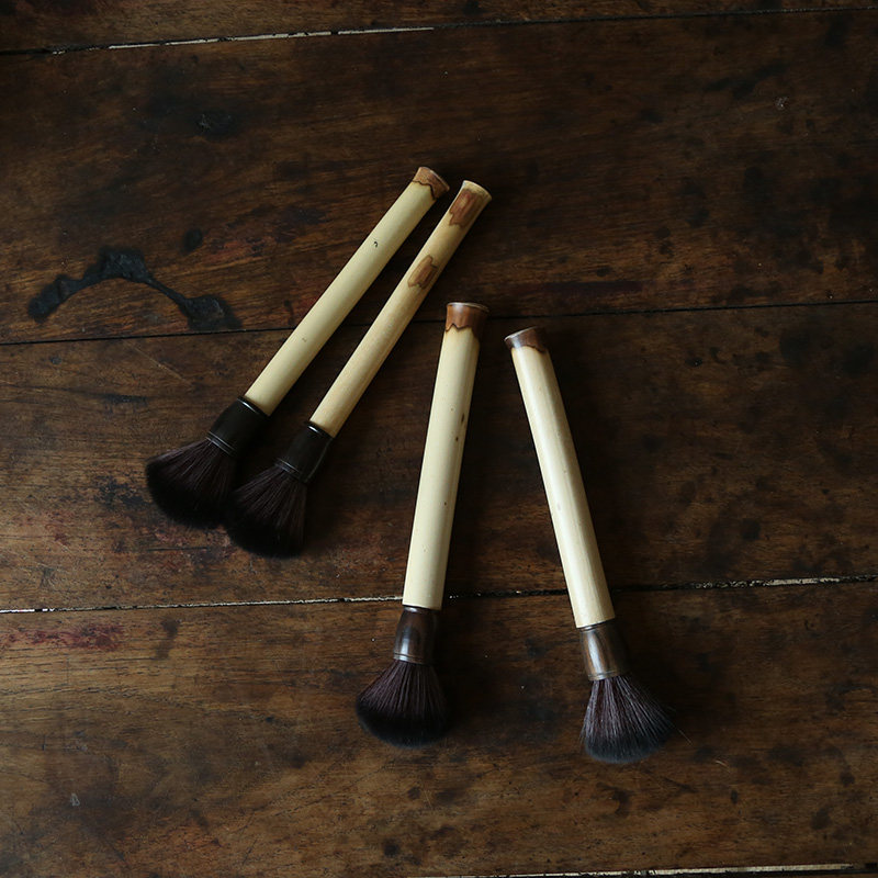 Natural bamboo plum deer bamboo pot pen Bamboo creative bamboo root brush no hair tea pen Gongfu tea lane accessories
