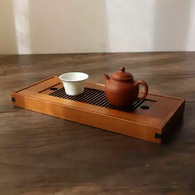 Gengyun Jian wind tea tray tea table bamboo tea table water storage and drainage tray tea tray