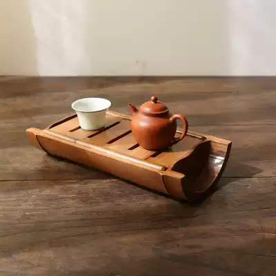 Gengyun Taiwan Original bamboo tea Tray Tea Sea tea Table Mini storage tray Bamboo cup holder Tea cup holder