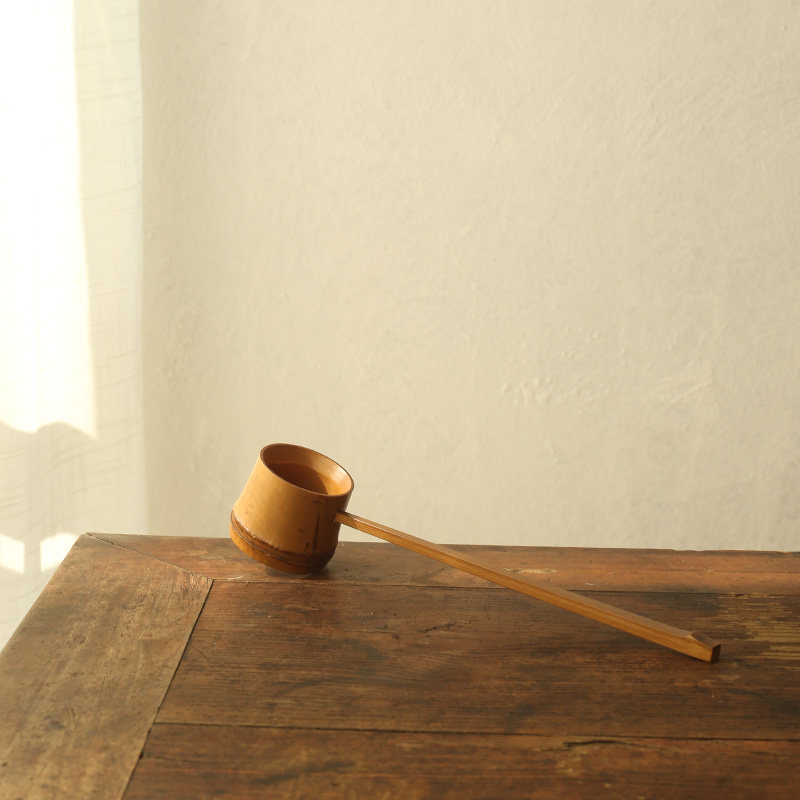 Gengyun Japanese water spoon bowl Bubble scoop water Japanese tea ceremony accessories Bamboo spoon