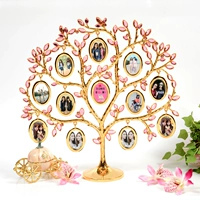 12 фотографий золотистые (розовый бриллиант)