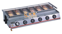 Shuangchi SC-23 small six-head spray steel sheet smokeless barbecue oven commercial gas environmentally friendly barbecue machine