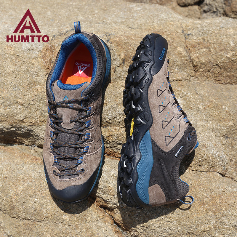 Hantu Outdoor Hiking Shoes for Men, Spring and Autumn, Non-Slip, Wear-Resistant, Water-Repellent, Low-Top Sports Professional Climbing Shoes, Hiking Shoes for Men