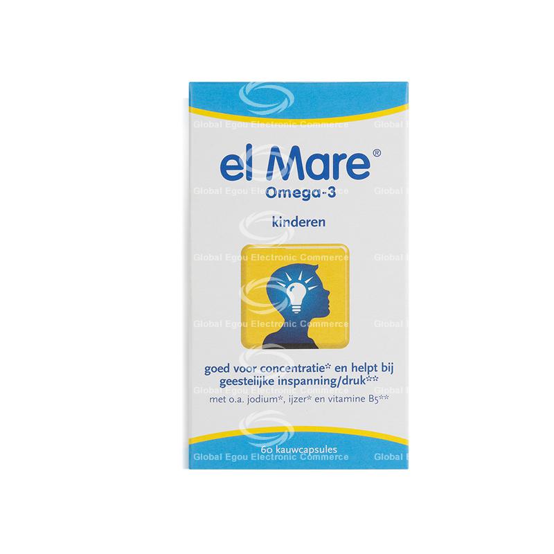 【荷兰直邮】荷兰el mare儿童鱼肝油胶囊60粒