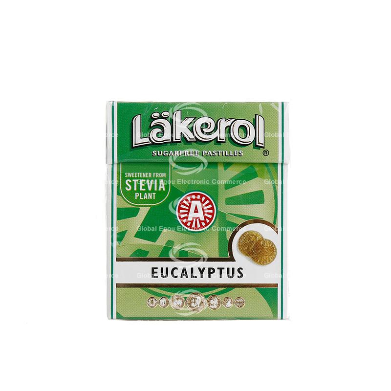 【荷兰直邮】瑞典läkerol无糖桉树味润喉片23g