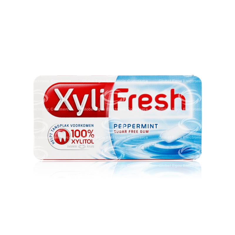 【荷兰直邮】荷兰xylifresh胡椒薄荷口香糖12片