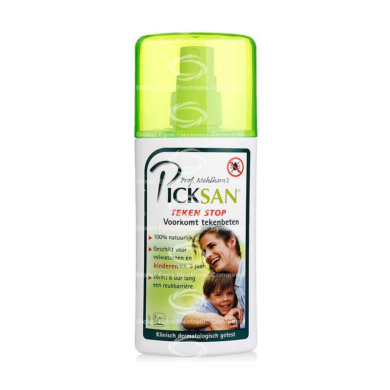 【荷兰直邮】荷兰picksan蚊必可纯天然防蜱虫防虫叮咬喷雾100ml