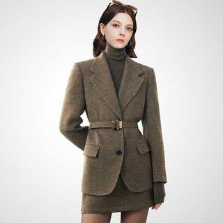 Women's high-end waistline suit jacket