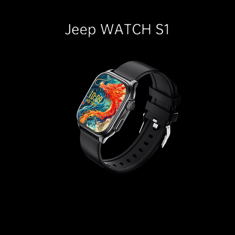 Jeep Watch S1 Smart Watch, Sports and Health Monitoring Bracelet, Call Function, Waterproof
