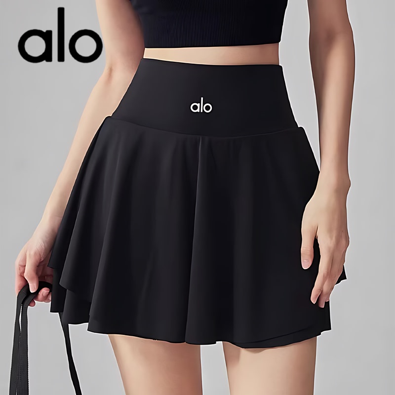 Aio Anti-Exposure Tennis Skirt New Slimming Pleated Sports Skirt Running Training Breathable Yoga Short Skirt Summer