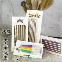 Birthday Candles Threaded Pencil Alphabet Candles Children Cake Creative Romantic Party Smoke Candles