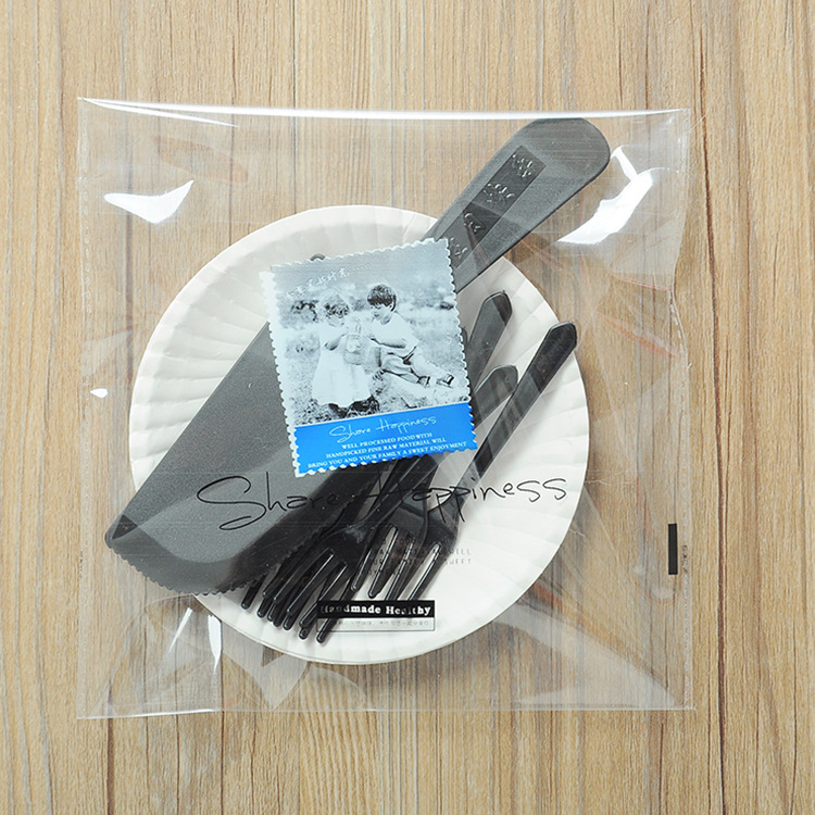 Baking birthday cake knife and fork package disposable plastic knife and fork package cake tableware knife and fork combination