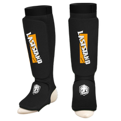 Knitted Leg Guards with Instep Protection, Boxing, Sanda, Fighting, Muay Thai, Calf Guards for Men and Women, Adult and Children's Karate