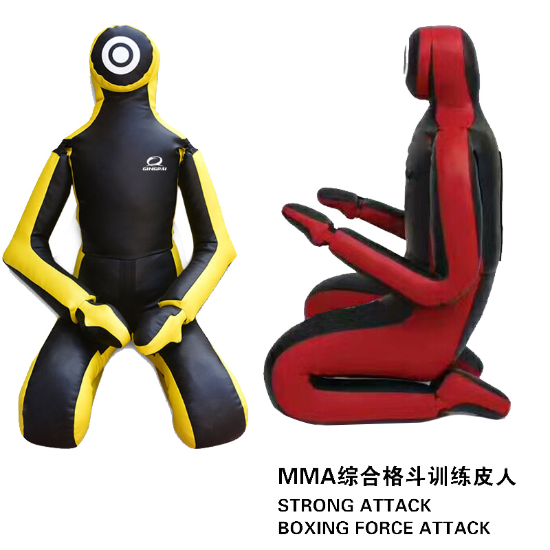 Wrestling doll MMA mixed martial arts training leather man fire simulation drill props Judo jiu-jitsu humanoid sandbag