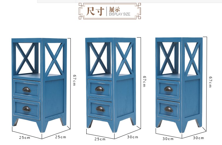 Đơn giản đầu giường phòng ngủ nhỏ rộng gỗ 20/25 / 30cm siêu nhỏ hẹp nip đơn giản tủ bên tủ tủ lưu trữ - Buồng tủ quần áo kính