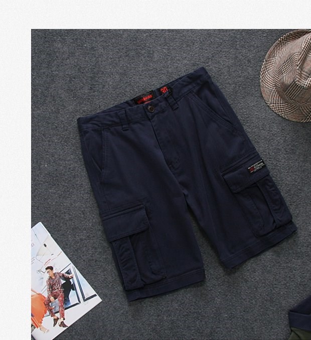51SHOP Saber Giải phóng mặt bằng Quần áo bảo hộ nam Kích thước lớn Quần short năm điểm giản dị 141001 quần ngố nam