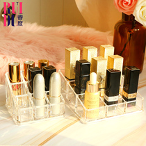 Lipstick shelf storage box ins Wind transparent acrylic PolyGram small portable girl heart desktop finishing box luxury