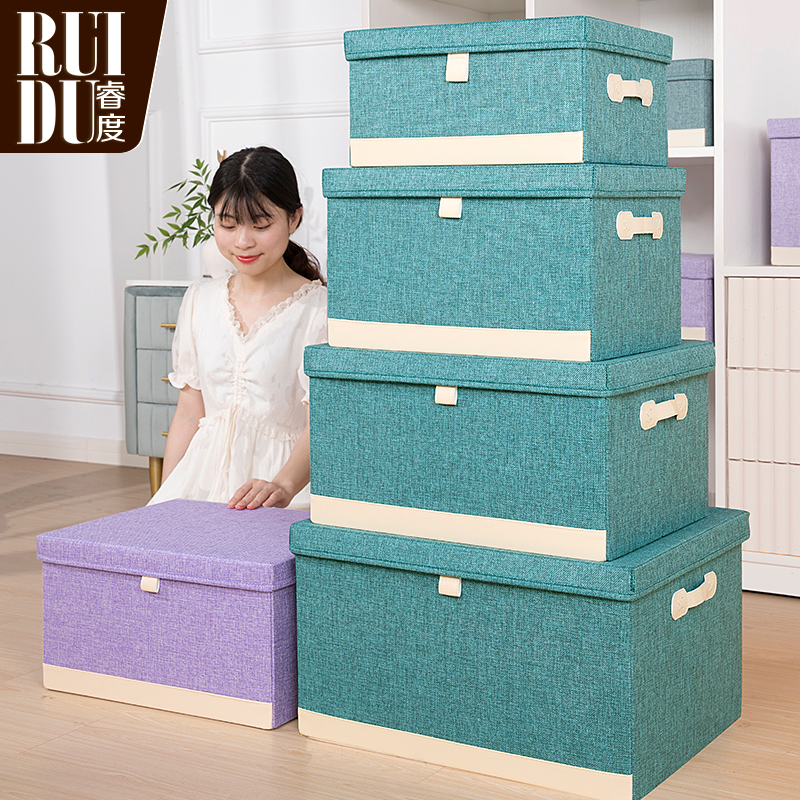 Clothing containing box Cotton quilts by wardrobe Moving Finishing Box Dorm Room Home Splicing Large Number Folding and Folding Containing Boxes