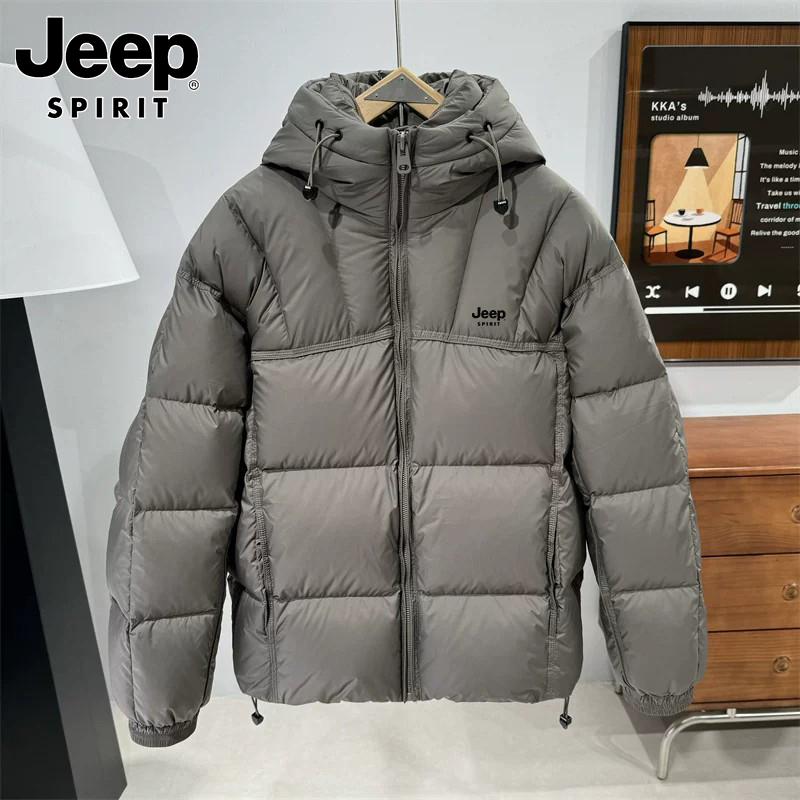 Jeep Spirit Jeep Jacket down Coat Men's Winter New Hooded Thickened Warm Duck down Top Clothing