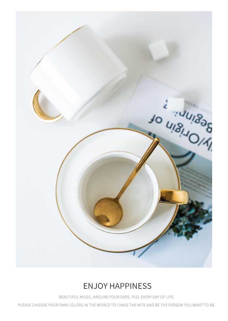See Colour ins wind small European - style key-2 luxury porcelain color beauty creative ceramic coffee cups and saucers suit afternoon tea cup with a spoon