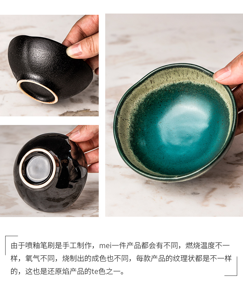 Porcelain color restoring ancient ways the Japanese creative alien flavor dishes snacks tea disc small sauce dish dip disc ipads plate tableware