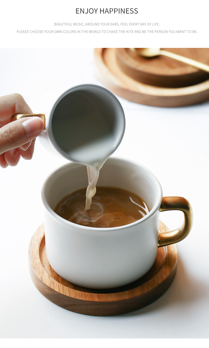 Porcelain color beauty creative ceramic keller simple ins coffee cup set couples cup cup coffee cups and saucers