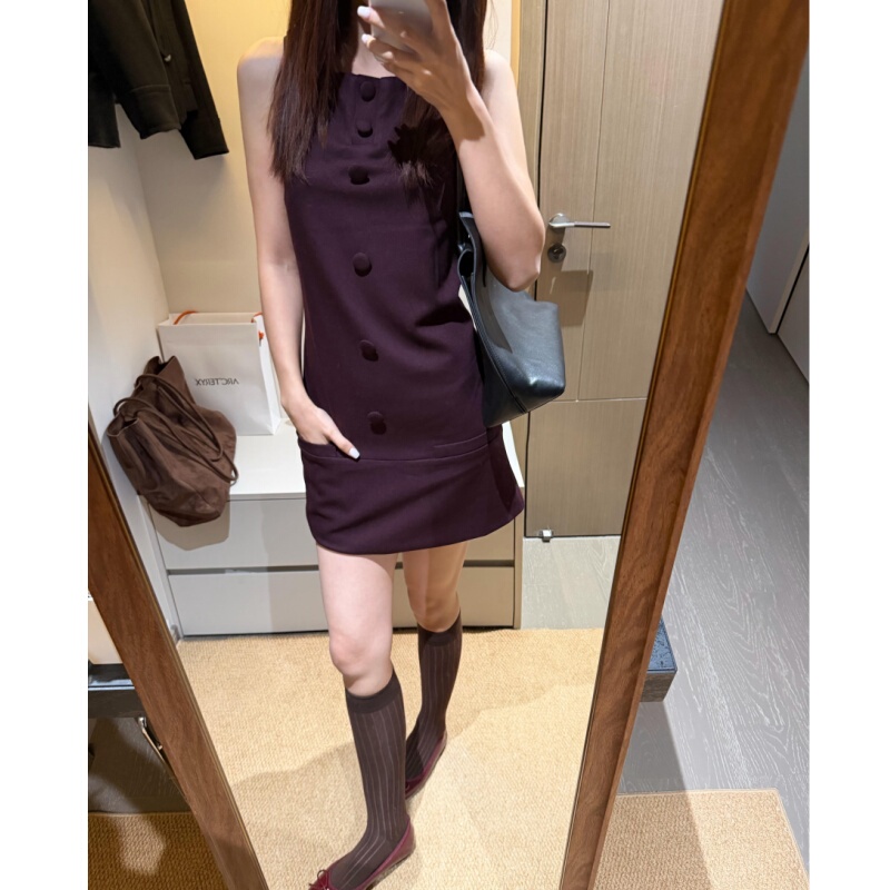 Placeorder "Modern Vintage 60S Red Label Series Tank Dress Women's Spring Sleeveless Mid-Length Dress