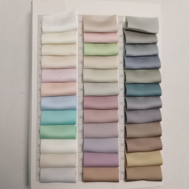 Imitation Acetate Double-Sided Satin (0537) High-End Satin Fabric for Wedding Dresses, Imitation Silk Dress Fabric