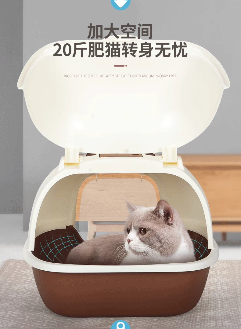 Chặt mèo đầy đủ bát cực lớn khử mùi khử mùi 掀 掀 mèo trẻ cát chậu cát bàn mèo khử mùi mèo - Cat / Dog Beauty & Cleaning Supplies lược chải ve chó