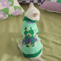 Гребень -кроличье свитер приливного прилива зеленый