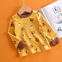 Baby autumn clothes one-piece coat Class a baby thermal underwear close to the body children childrens bottoming pajamas cotton sweater 3 years old