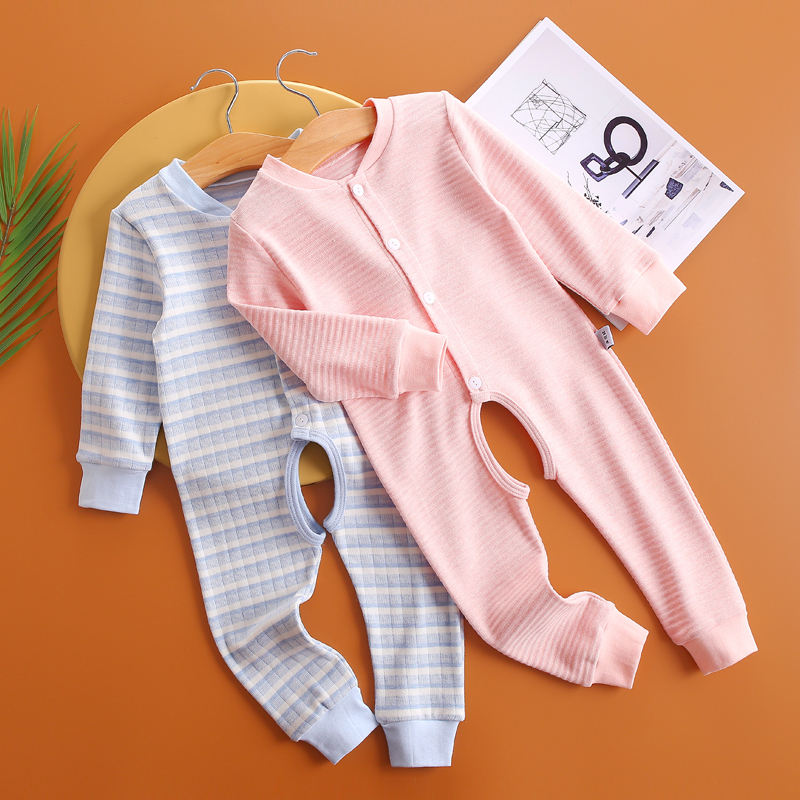 Baby newborn jumpsuit bottom spring and winter clothes cotton Children Baby ha clothes autumn clothes underwear opening gear