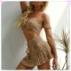 2020 summer hand crocheted knitted bikini one-shoulder top European and American foreign trade popular handmade women's skirt versatile style